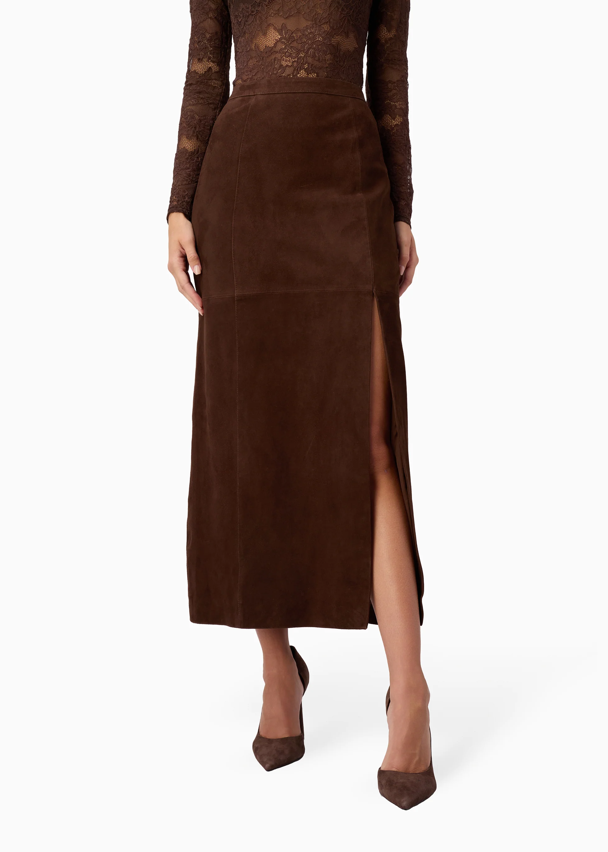 Idris Suede Skirt Malt