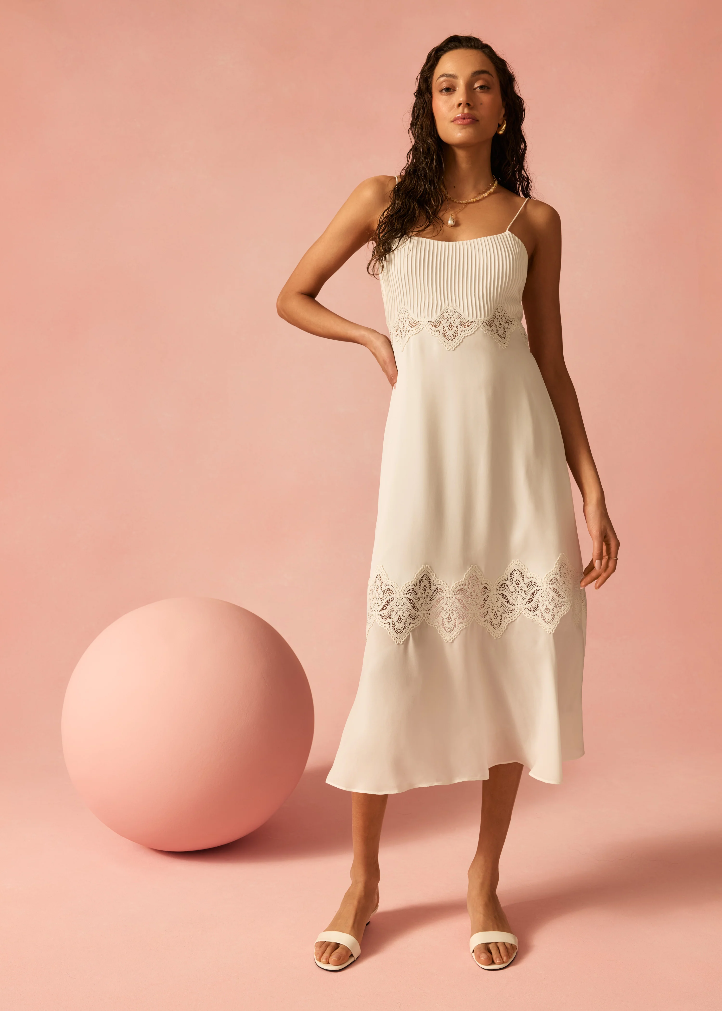 Isadora Midi Dress Macadamia