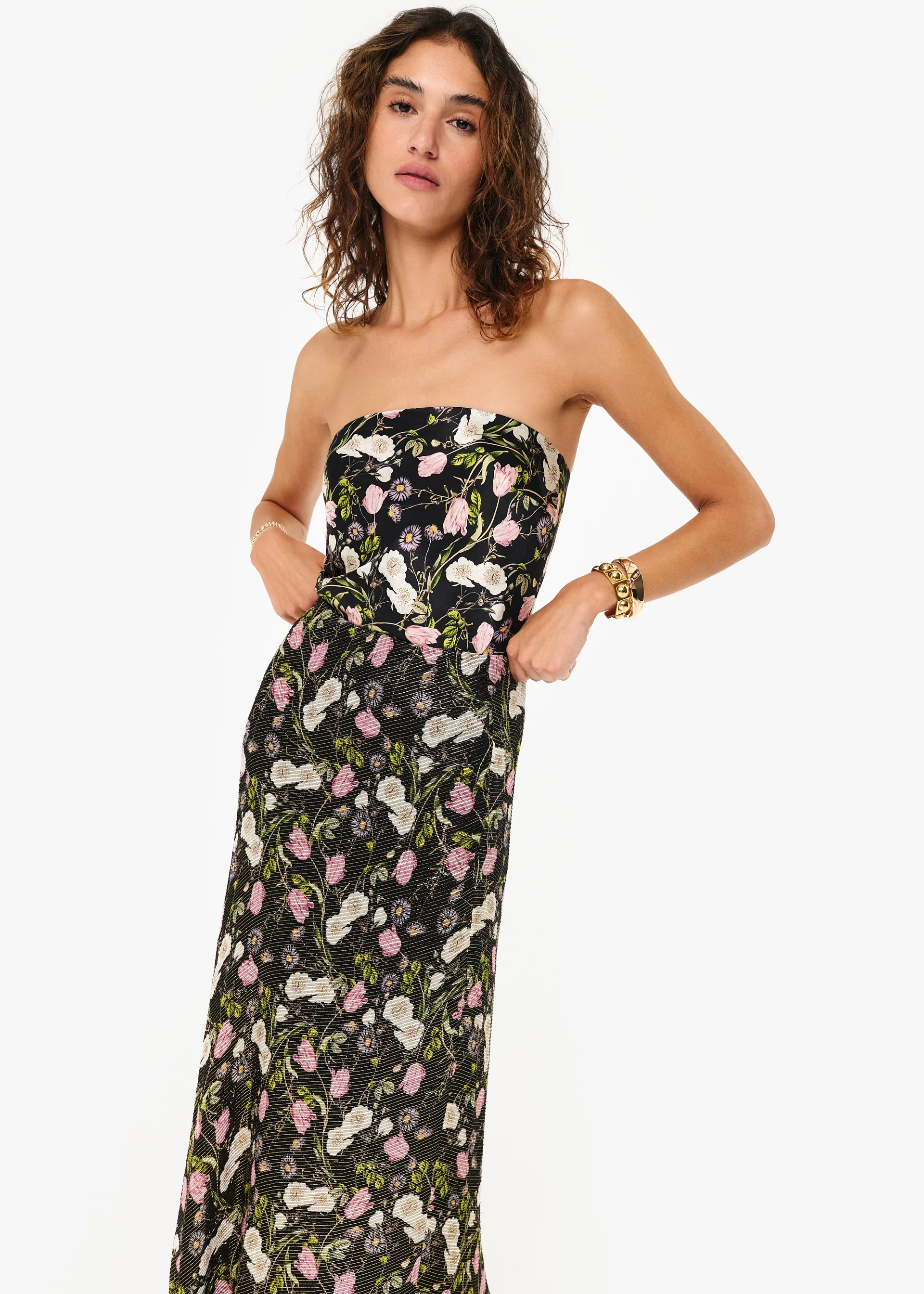 Prima Strapless Camisole Midnight Gardens 4 Prima Strapless Camisole Midnight Gardens