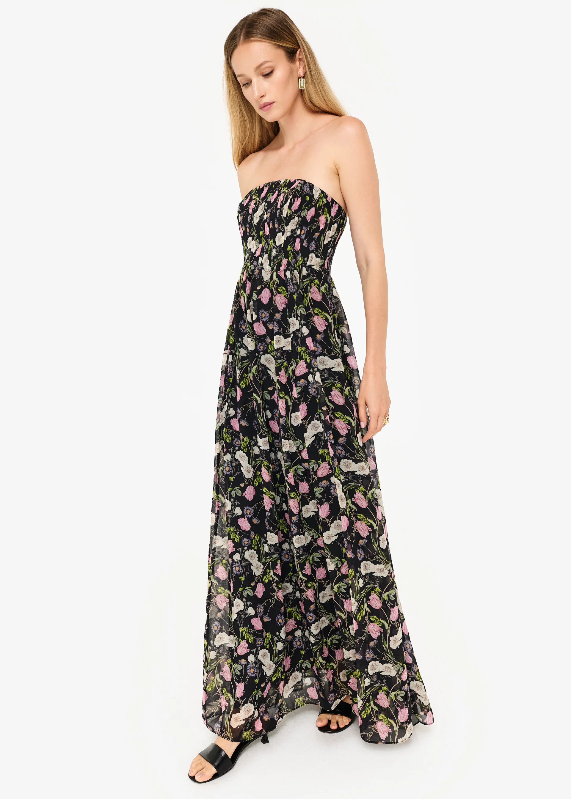 Minoa Strapless Gown Midnight Gardens 3 Minoa Strapless Gown Midnight Gardens