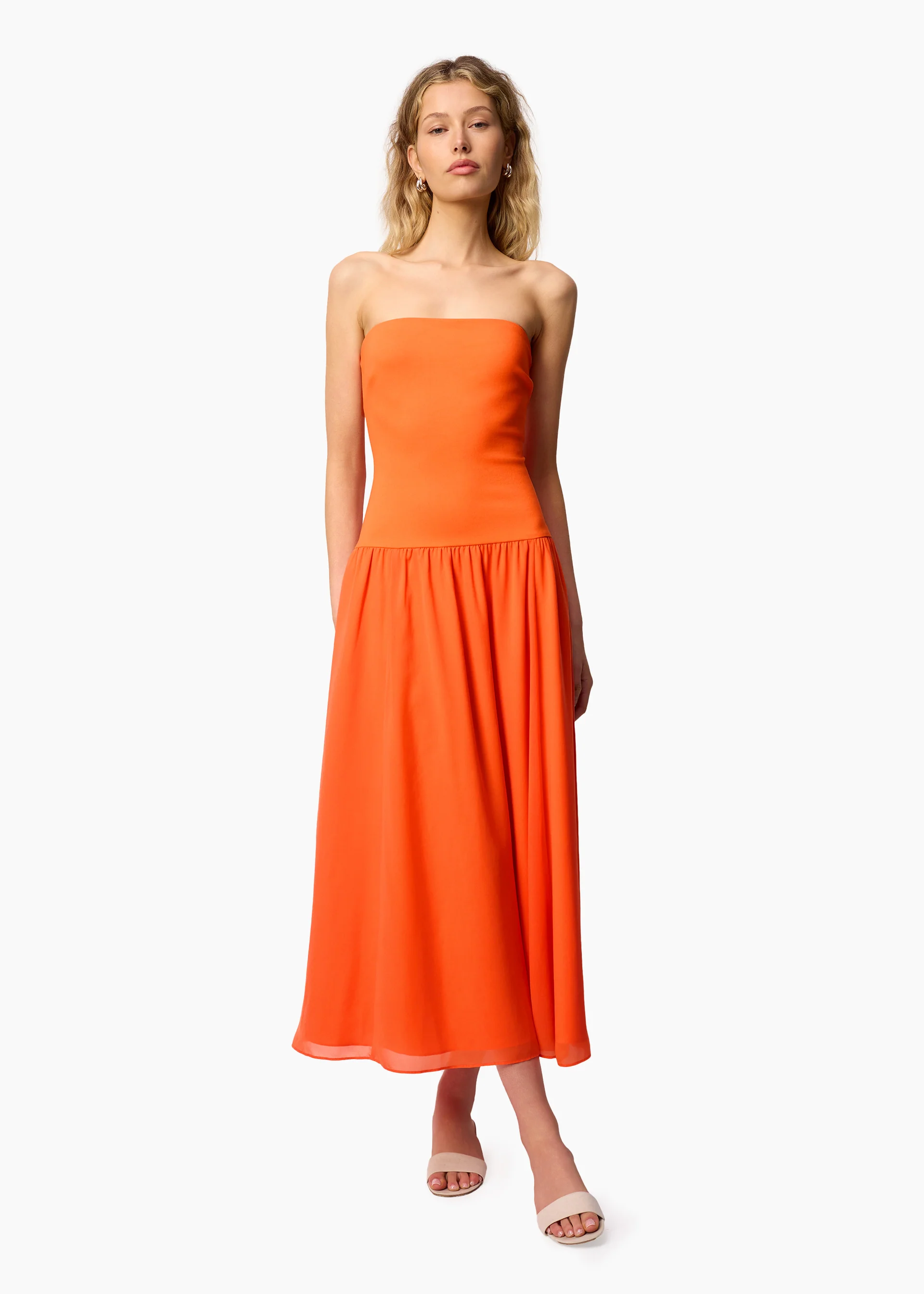 Bari Strapless Dress Clementine