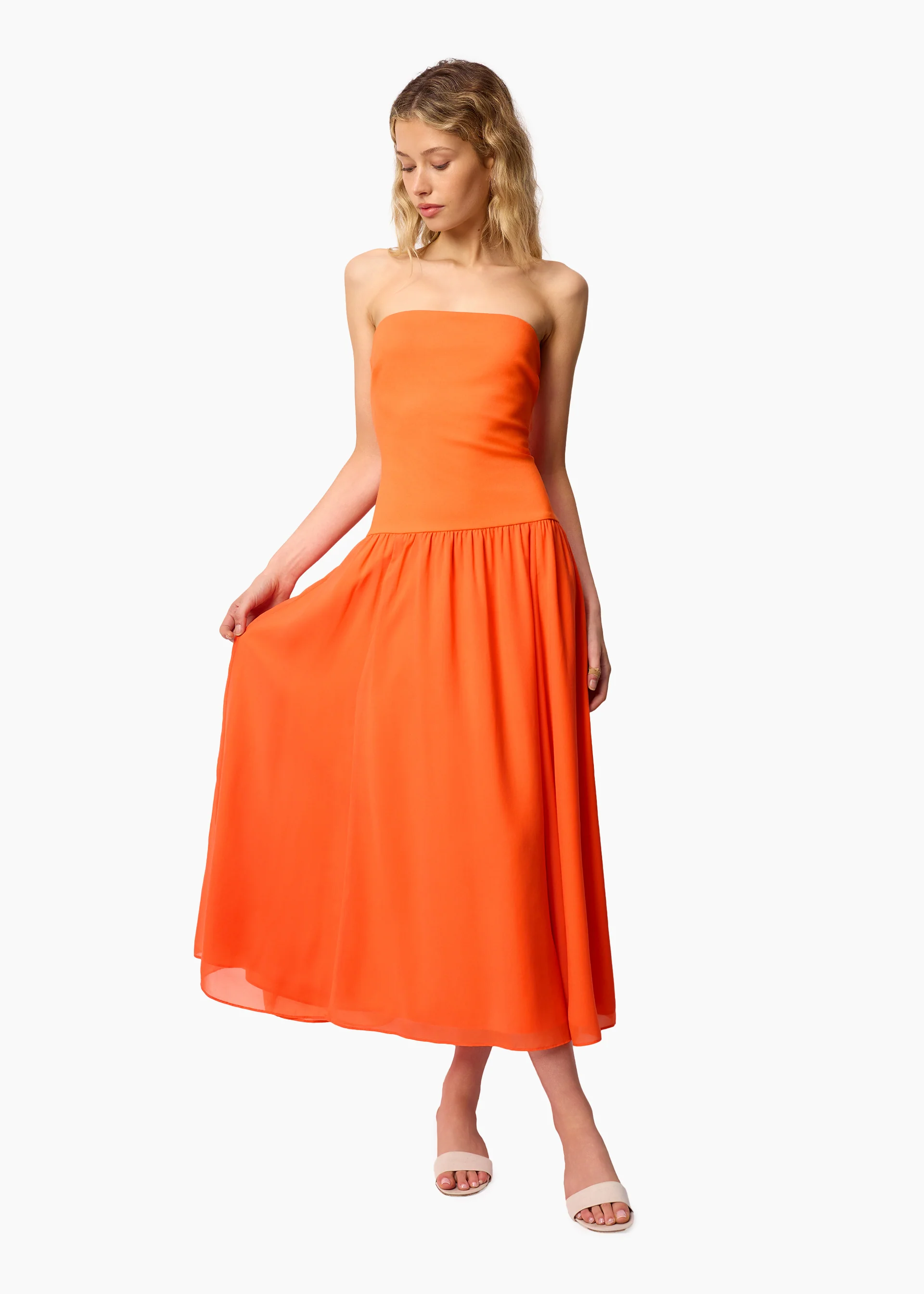 Bari Strapless Dress Clementine