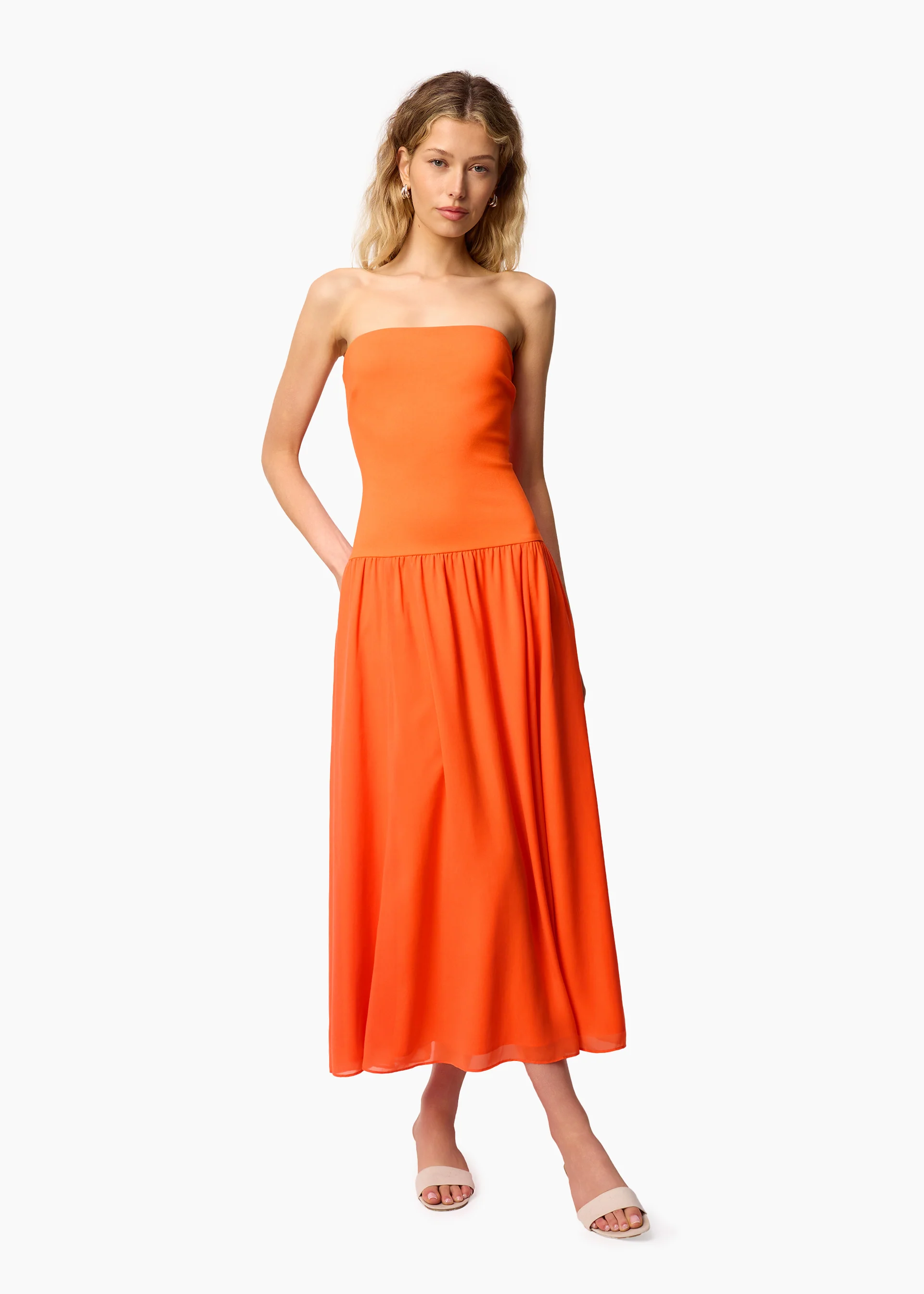 Bari Strapless Dress Clementine